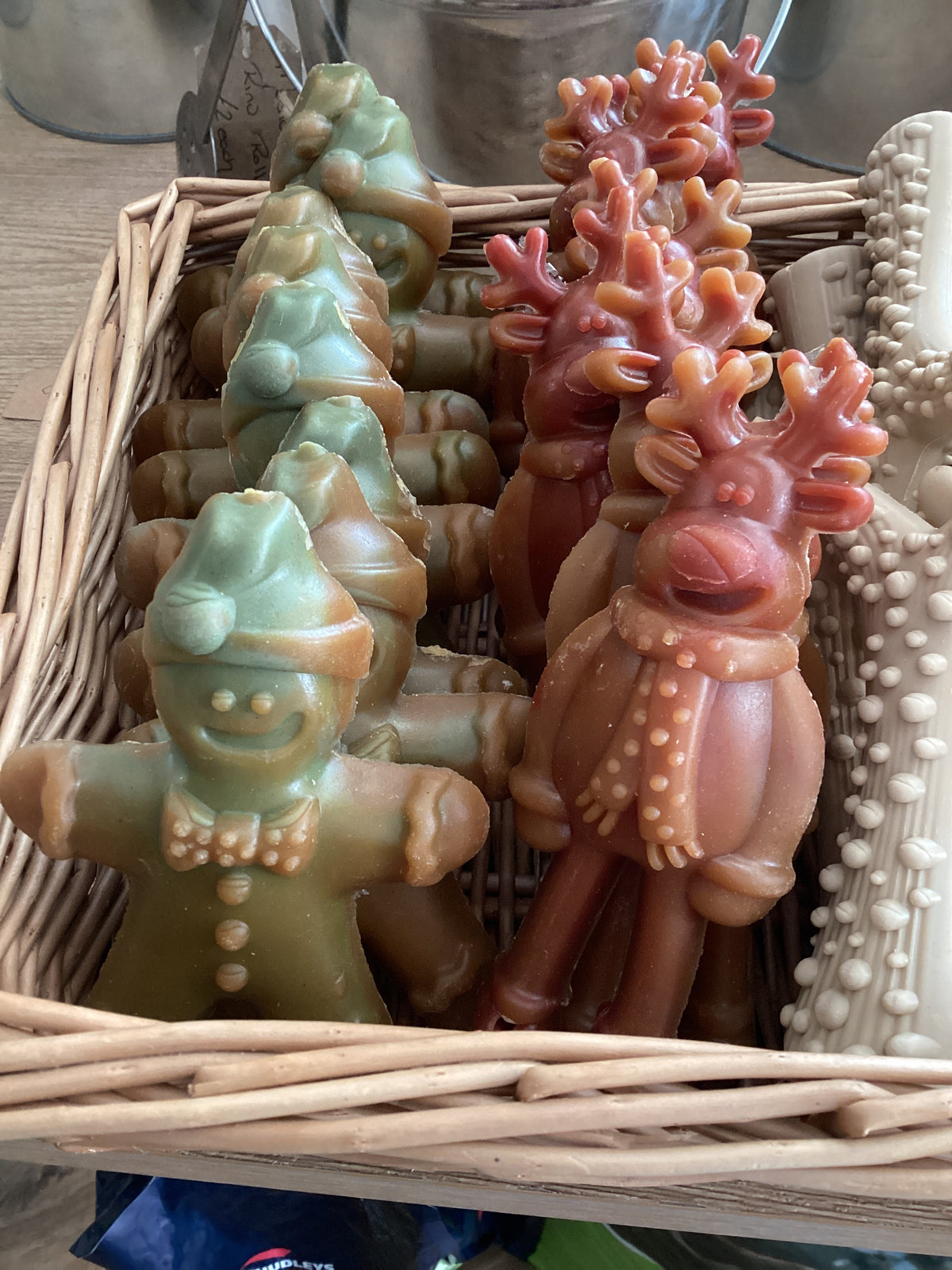 Gingerbread man & Reindeer veggie treats