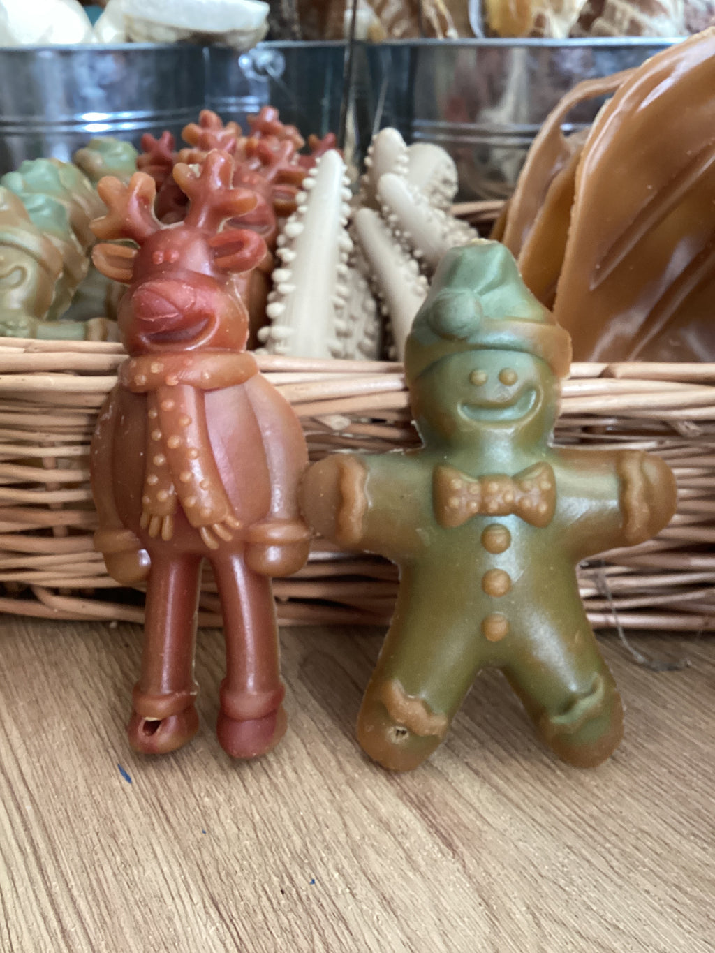 Gingerbread man & Reindeer veggie treats