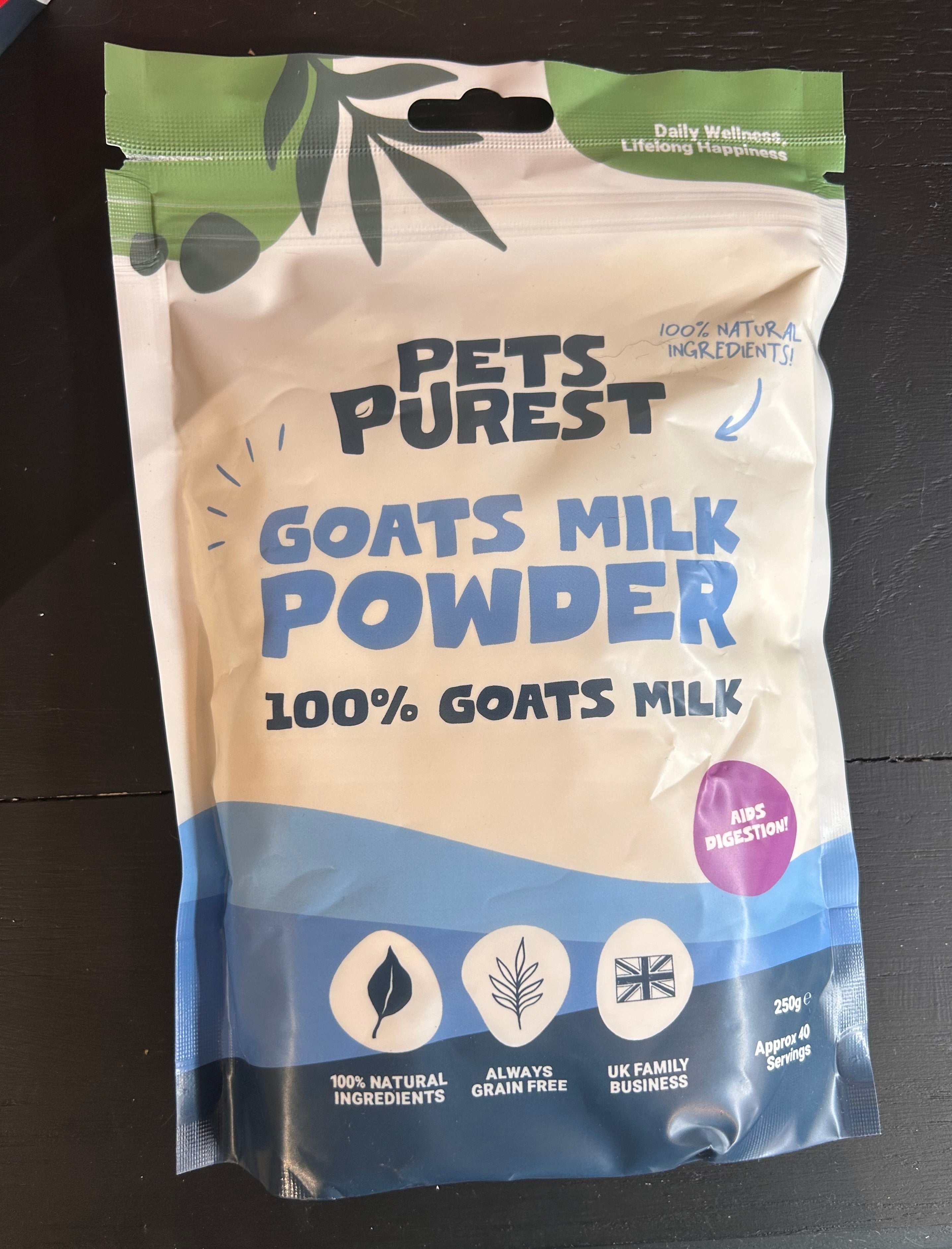 Pets Purest Goat's Milk Powder for Dogs & Cats