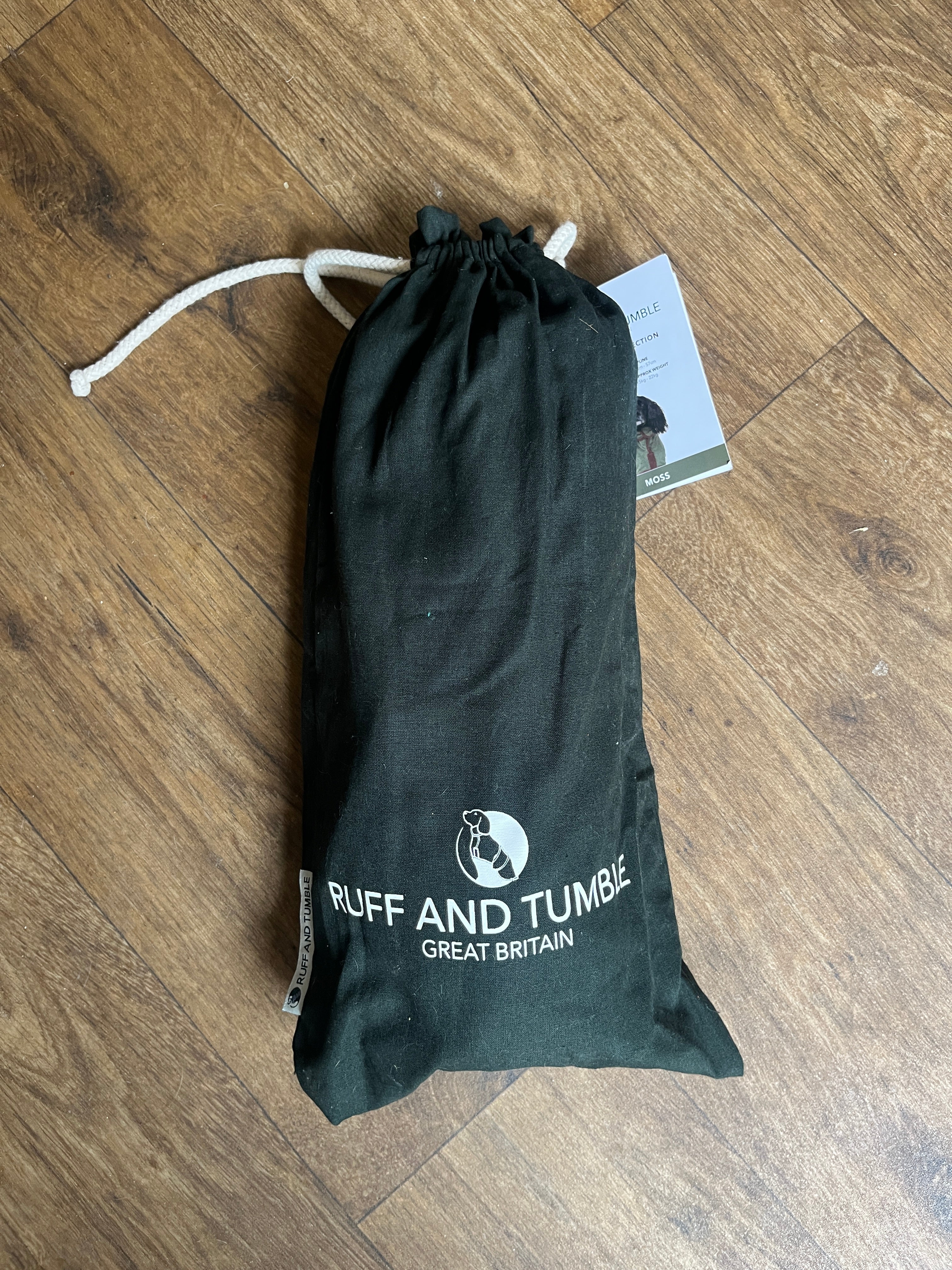 Ruff and Tumble Country Dog Drying Coat – Moss Small