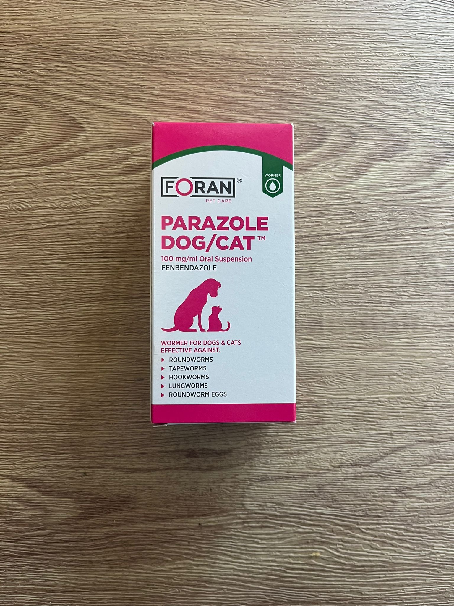 Wormer foran parazole