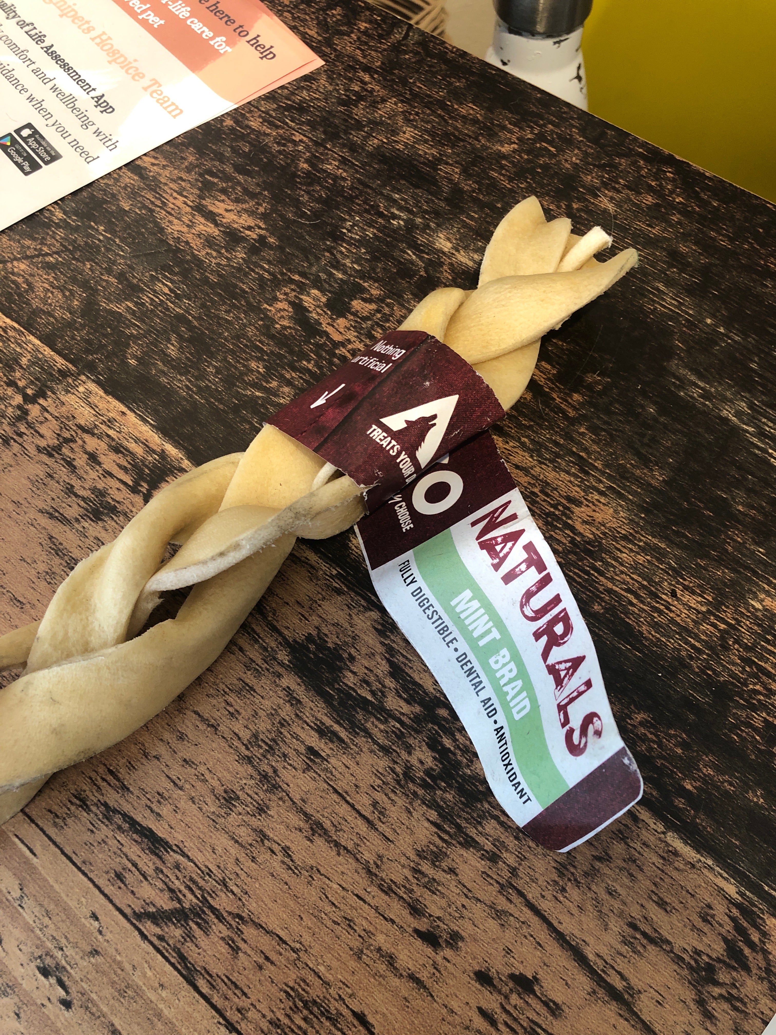 Mint Flavour Beef Braid Dog Chew