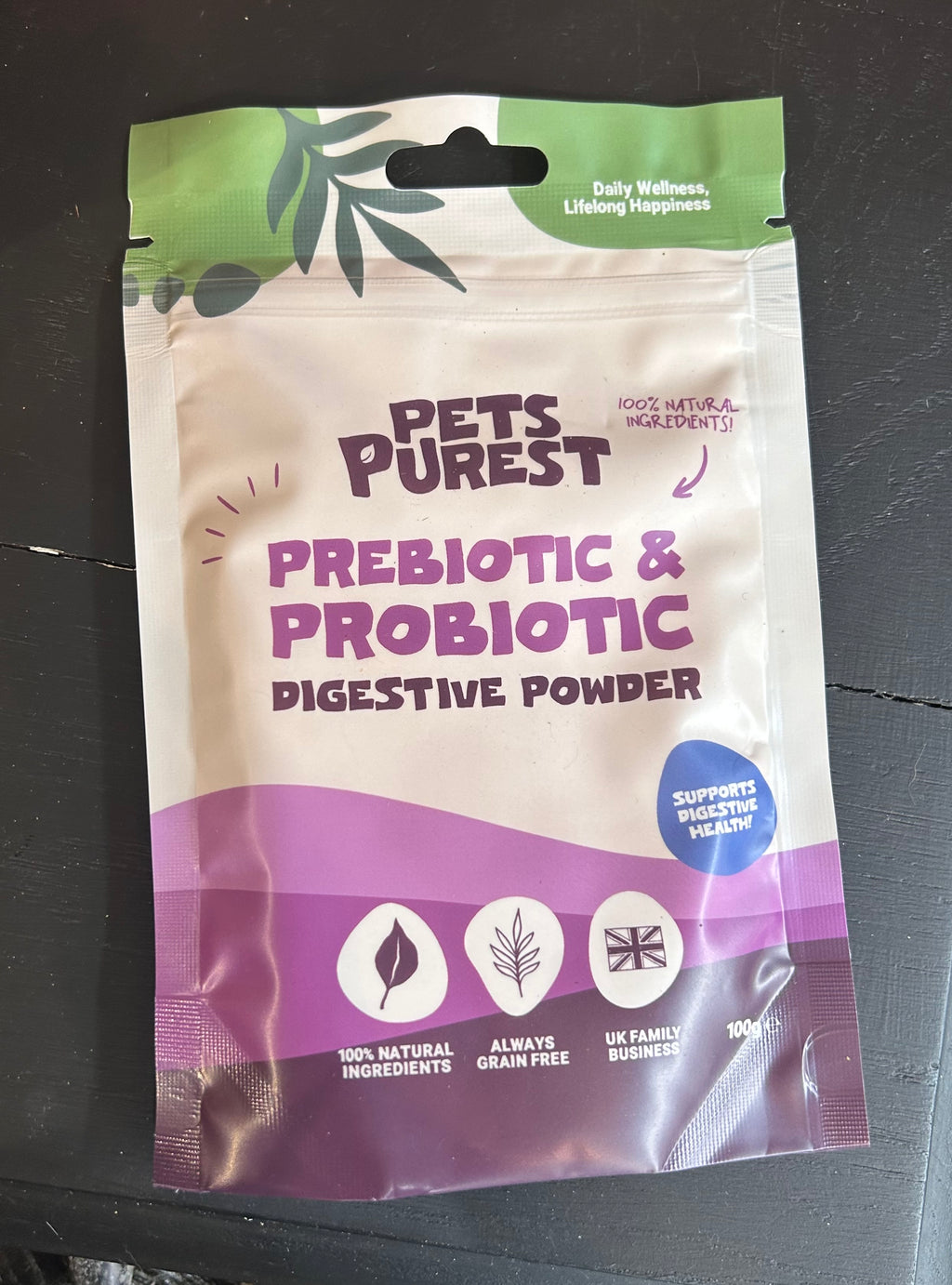 Pets Purest Prebiotic & Probiotic Powder for Dogs & Cats