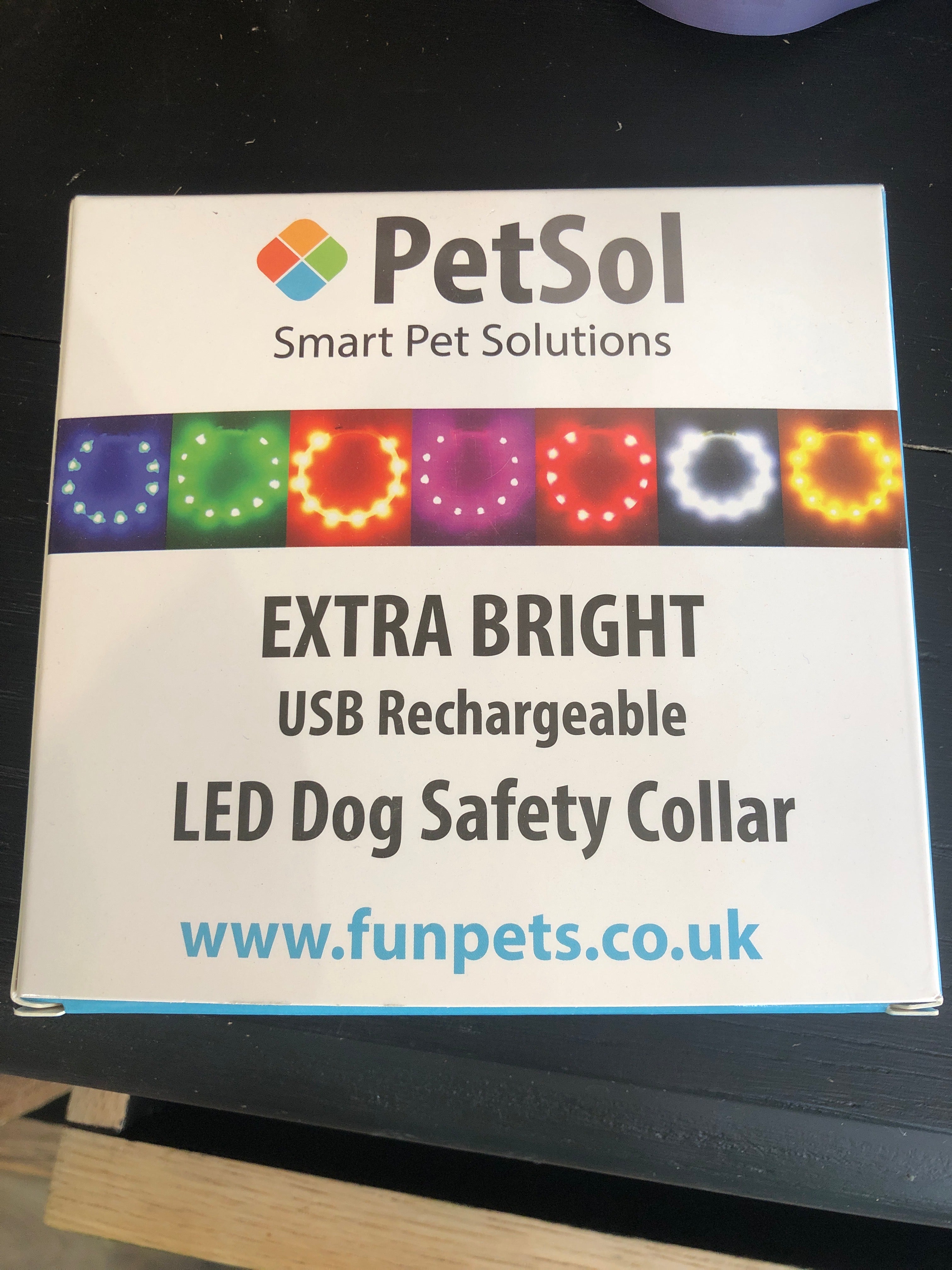 Rechargeable light up collars