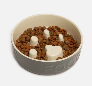 Scruffs Classic Dog Slow Feeder Bowl Grey 20cm