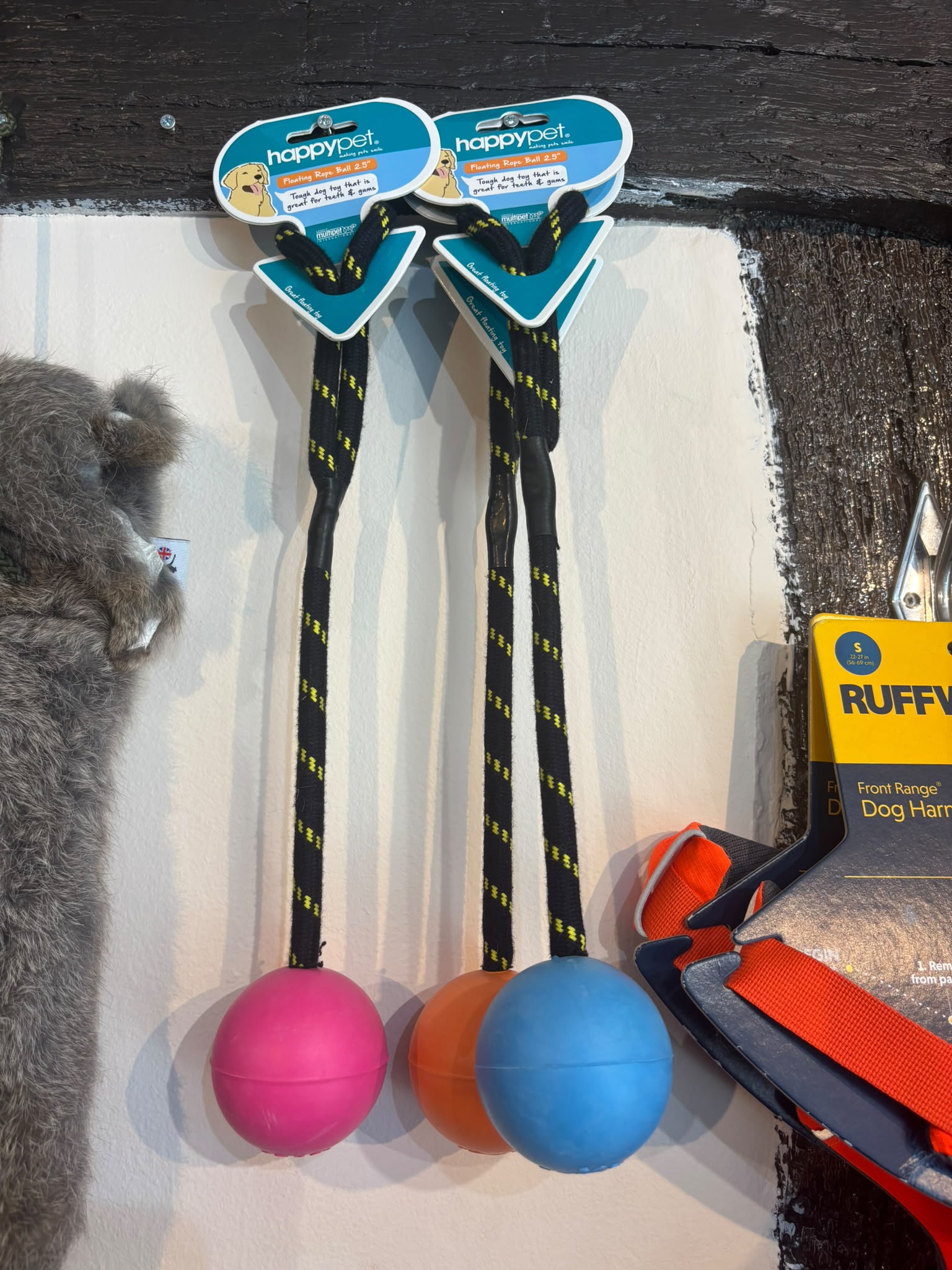 Rubber Ball with Rope Small